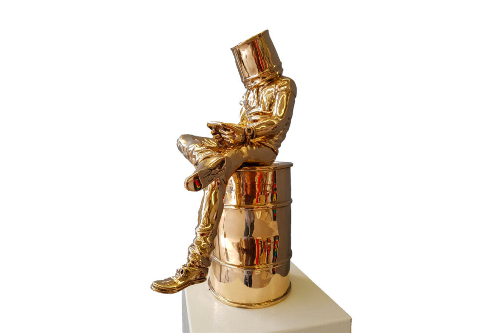 Blind sculpture en Bronze