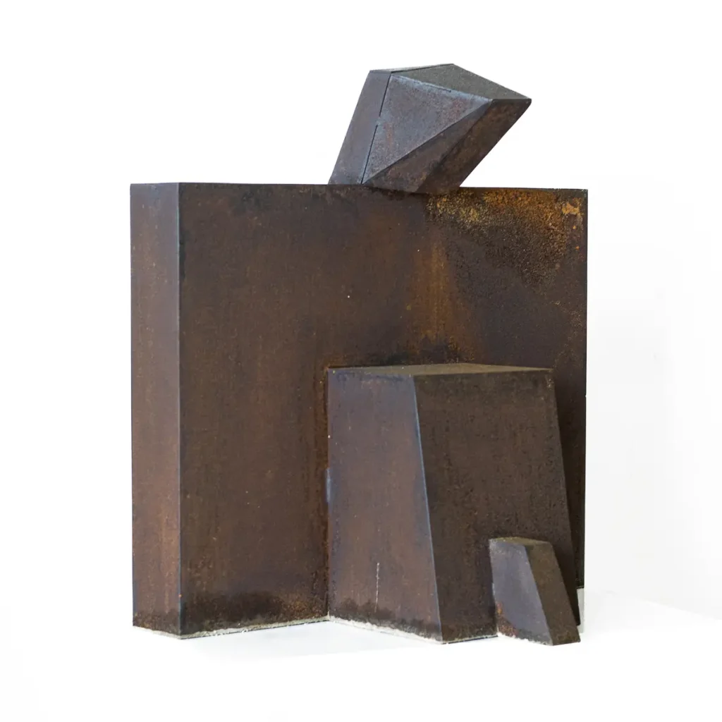 Think, sculpture acier David david